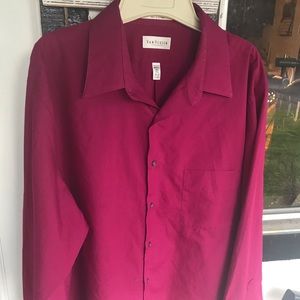 VAN HEUSEN dark rose dress shirt. Sz  XL